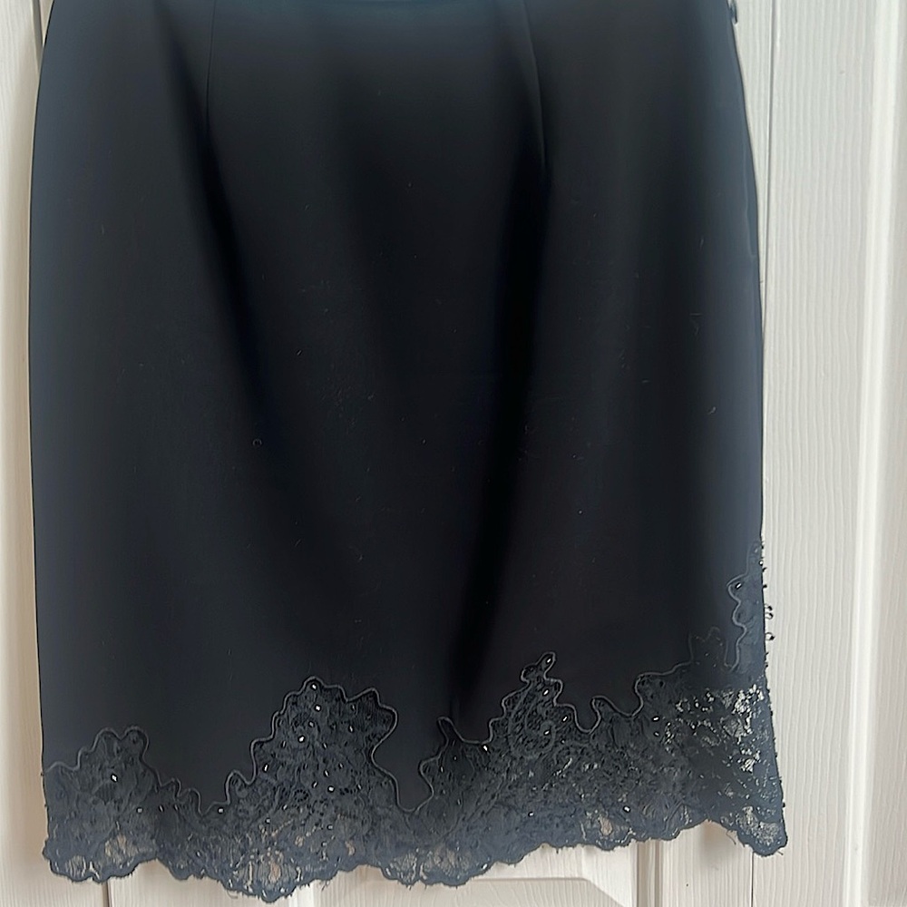 INC black skirt with lace trim